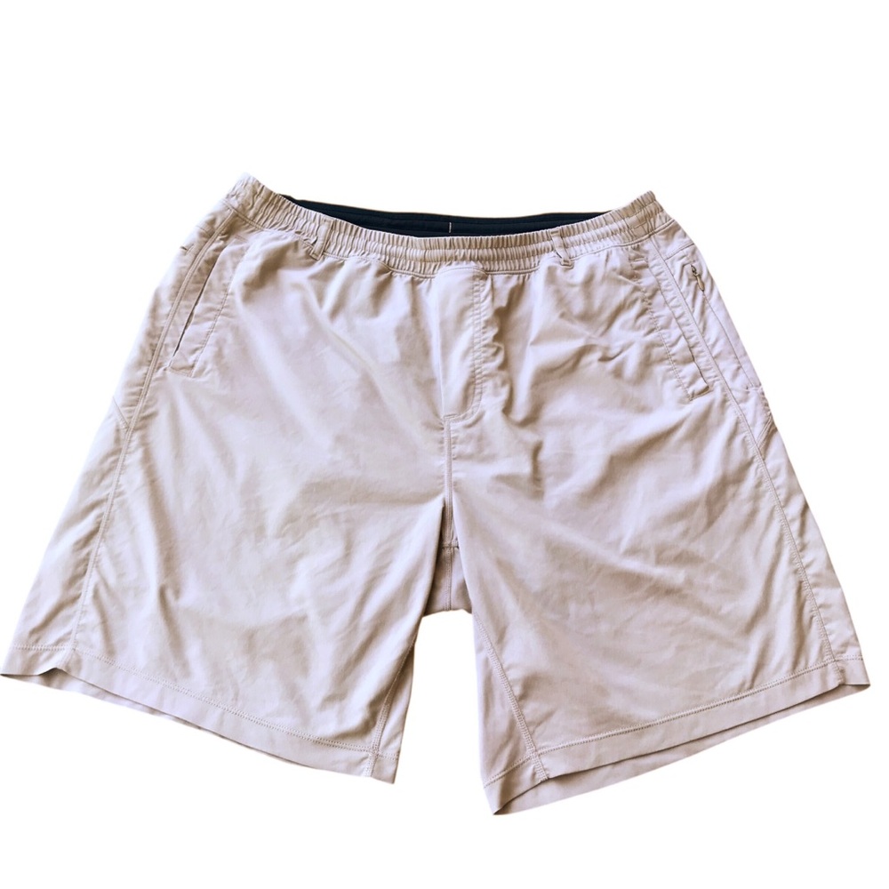 Birddogs Pull-On Shorts Khaki Tan Short Lined Elastic Waist Boomstick Men's XXL